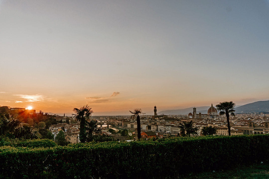 Sunset over Florence, Italy